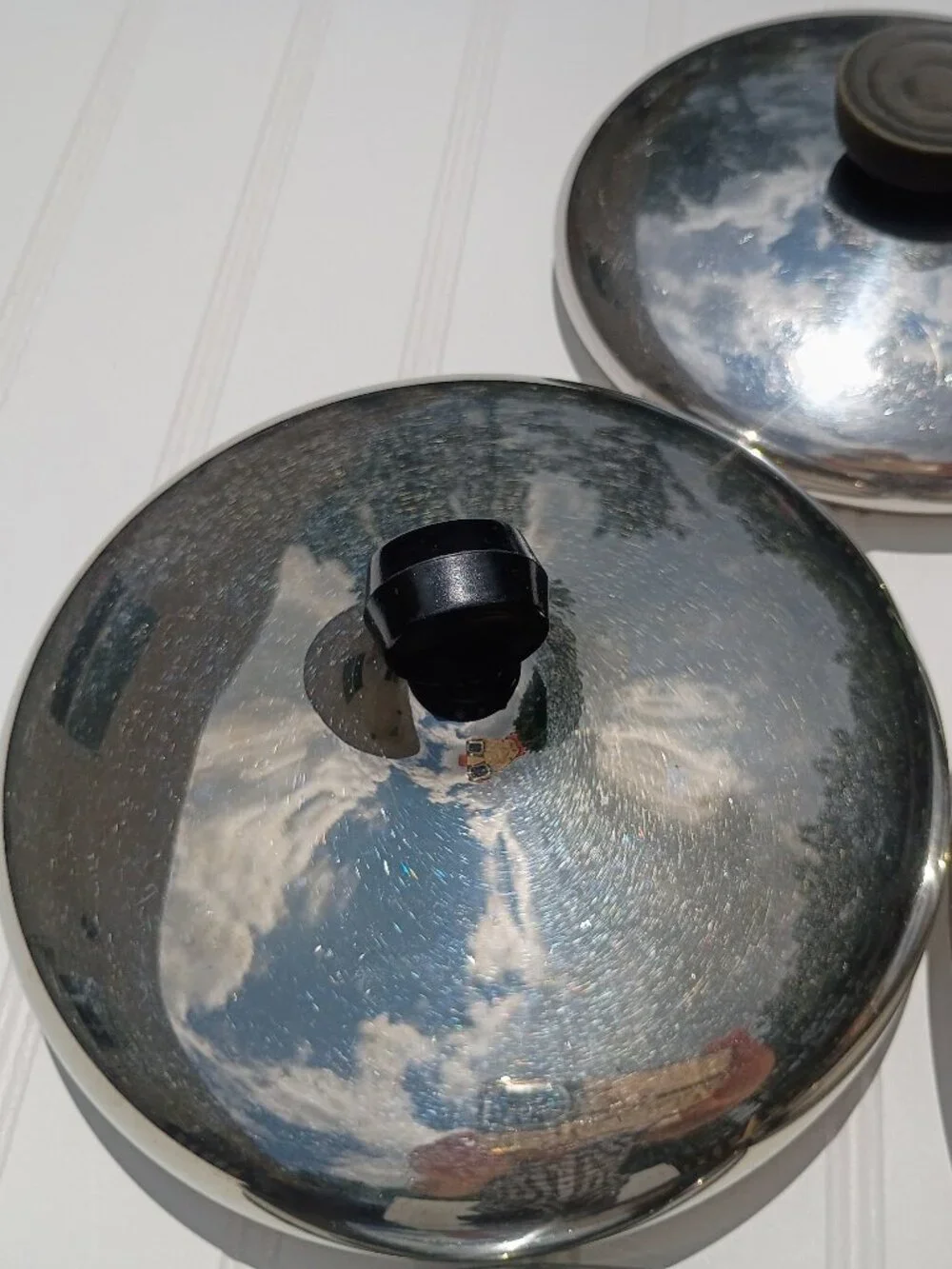 Revere Ware Replacement Lids LOT OF 7 Stainless Steel Pot and Pan Farberware Vtg